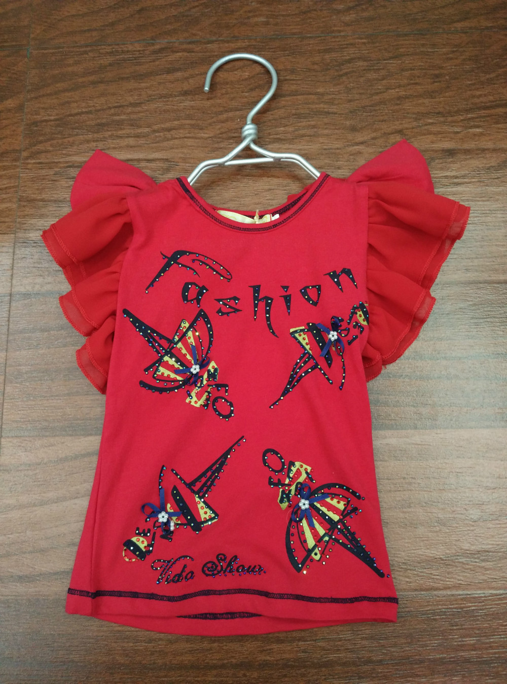 女の子刺繍tシャツ キッズウエア tシャツ スウィートガール tシャツ仕入れ・メーカー・工場