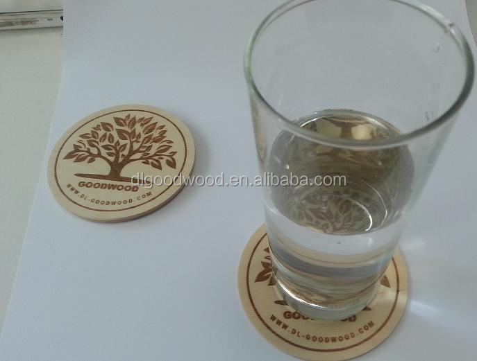wooden tea coffee cup coaster