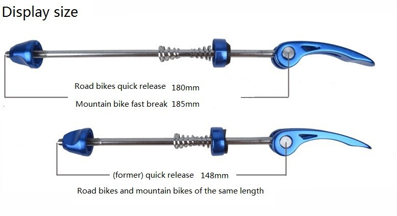quick release skewer sizes