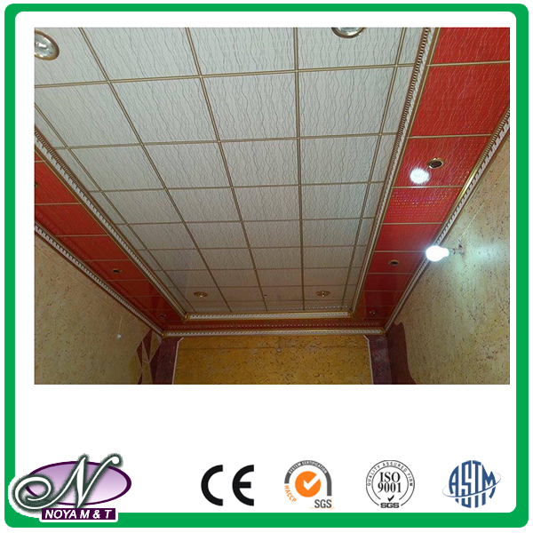 Cheap bathroom waterproof high quality aluminum foil ceiling panel