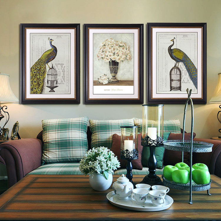 Styrofoam Indian Wall Peacock Picture Frames Poster Size Wholesale