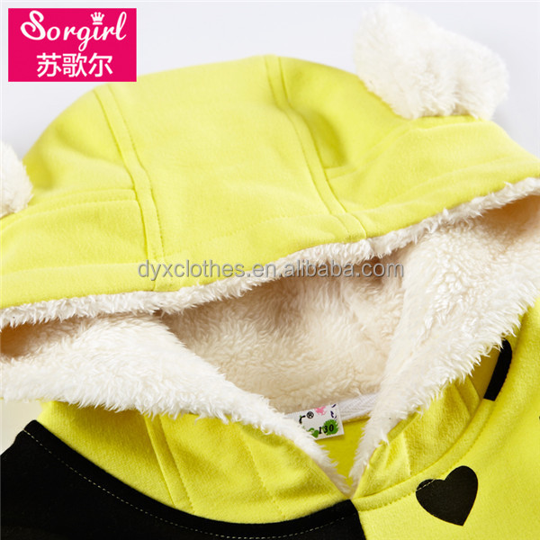 新しいデザインの女の子コート、 冬の子供卸売安いheadgingアップフードジャケット仕入れ・メーカー・工場