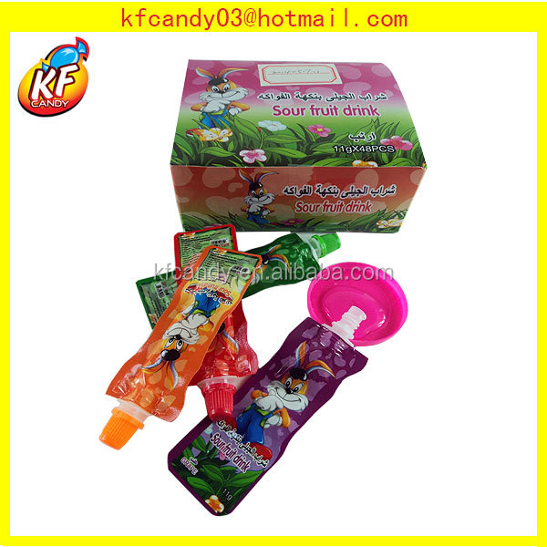 11g Rabbit Shape Sour Fruit Jelly Drink