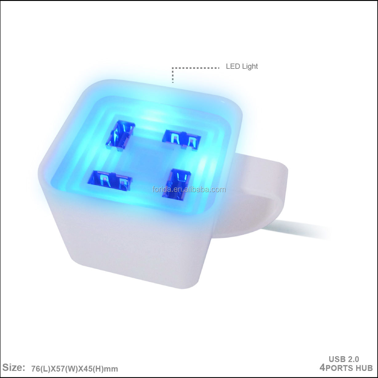 コーヒーギフトusb2.02014年4ポートのハブ付きボディの照明、 ダブルusbデザイン問屋・仕入れ・卸・卸売り