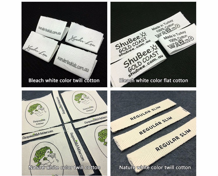 中国工場カスタムシルクスクリーン印刷綿テープメイン服ラベル仕入れ・メーカー・工場
