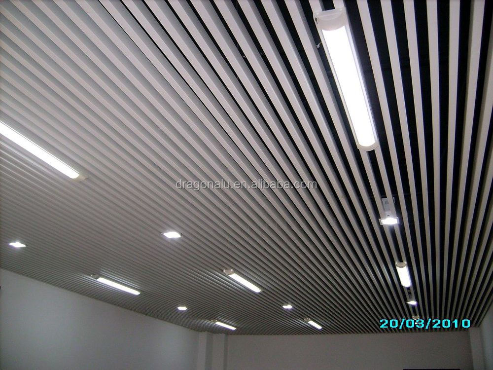 PVDF coated interior aluminium hanging square tube ceiling