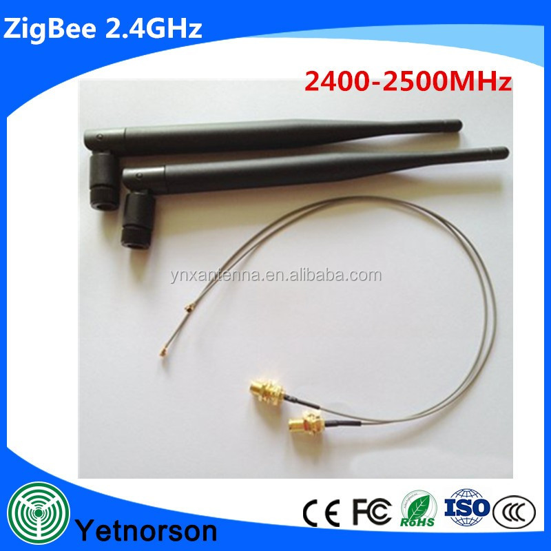 HUACAM HCM16 2.4GHz 5dBi Indoor Omni-directional Antenna 802.11nbg RP-SMA Female Connector + U.FL Mini PCI to RP-SMA Pigtail Antenna WiFi Cable 01.jpg