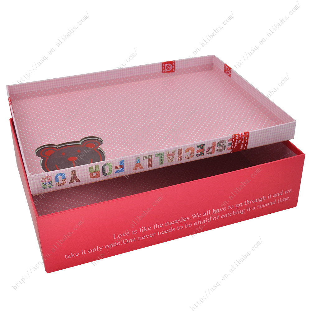 Customized Printed Creative Pvc Window Gift Carton Box 