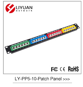 LY-PP5-05 1u utp cat5e 24 ポートパッチパネル 110 デュアル idc仕入れ・メーカー・工場