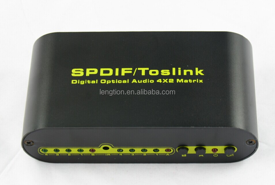 デジタル光真tosl<em></em>inkオーディオスプリッタスイッチャー4x2のサポートdts-hd/dolby- 真hd/lpcm2.0/dts/dolby- ac3dsd/問屋・仕入れ・卸・卸売り