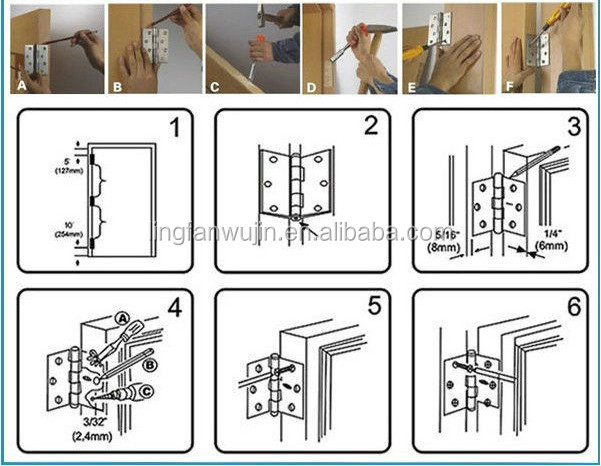 hecho en china del gabinete de la puerta de la bisagra-Visagras de