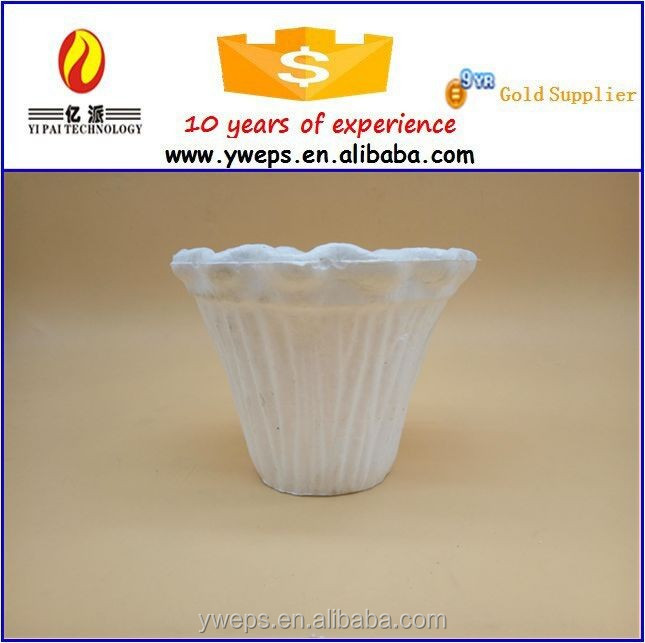 white high quality styrofoam foam flower pot for sale