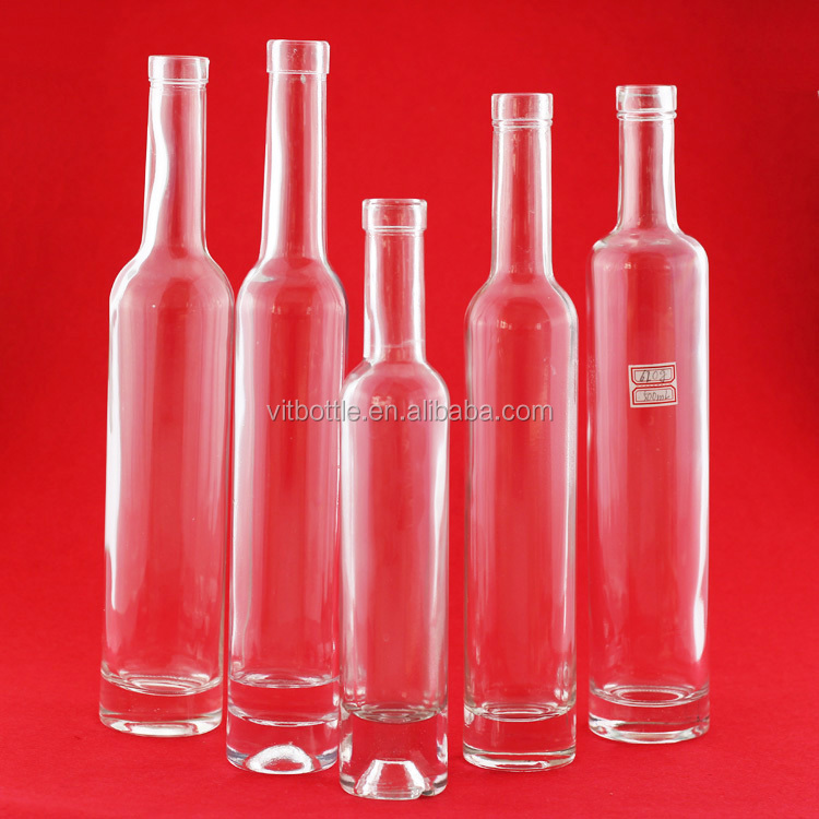 Rocket shaped glass beverage bottles vodka glass bottle elegant glass