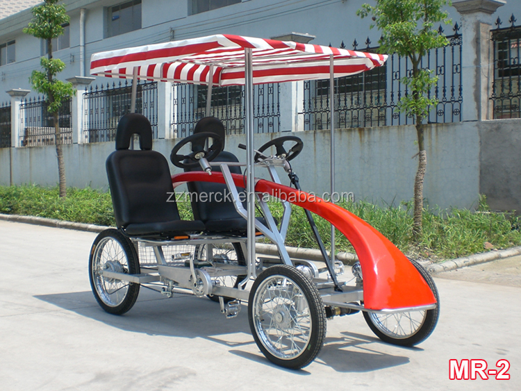 Adult Pedal Quads Bicycle Surrey Bike Four Wheels