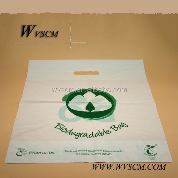 corn starch based biodegradable bag shopping bag