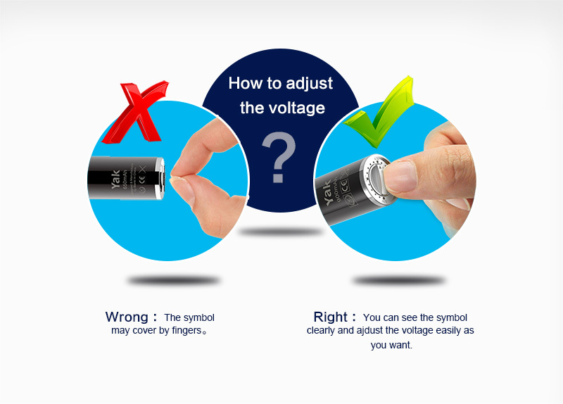 High quality Bianis Yak variable voltage battery best ego vv battery
