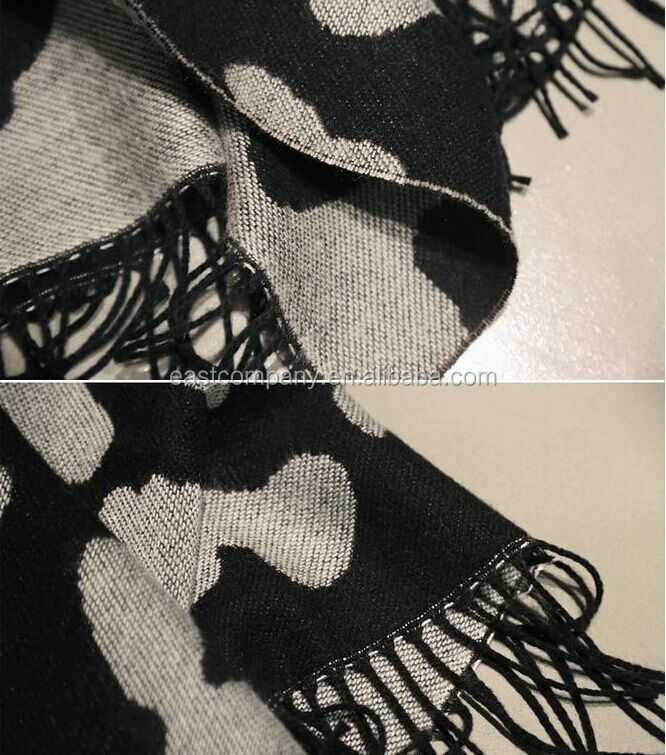 新しい熱い販売のマーキング牛ヒョウプリントスカーフショールカシミヤスカーフ模造の女性のスカーフ仕入れ・メーカー・工場