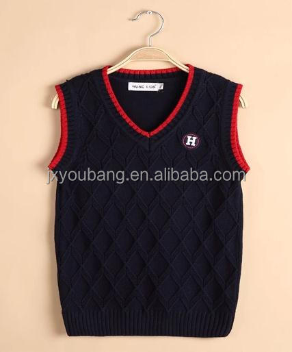 少年v- 首の学校制服ノースリーブのプルオーバー仕入れ・メーカー・工場