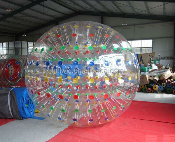 inflatable pvc or tpu sprot game bubble football soccer bumper ball for sale