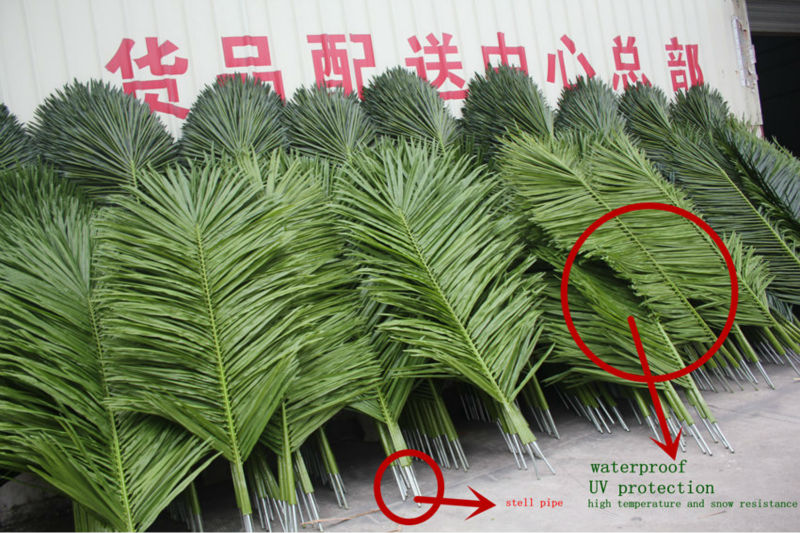 9m afforest tree factory price playground/park/beach indoor&outdoor festival decoration fiberglass artificial king coconut tree