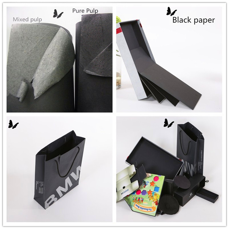 High Quality And Competitive Price Black Cardboard/80g600g Black Paper