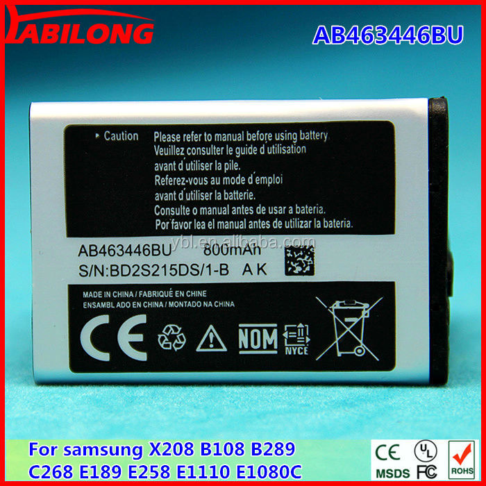 サムスン電子、 バッテリーab463446bub108e189e258e1110208携帯電話のバッテリー問屋・仕入れ・卸・卸売り