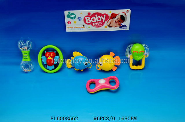 キュートなデザイン6個赤ちゃんガラガラおもちゃの良質問屋・仕入れ・卸・卸売り