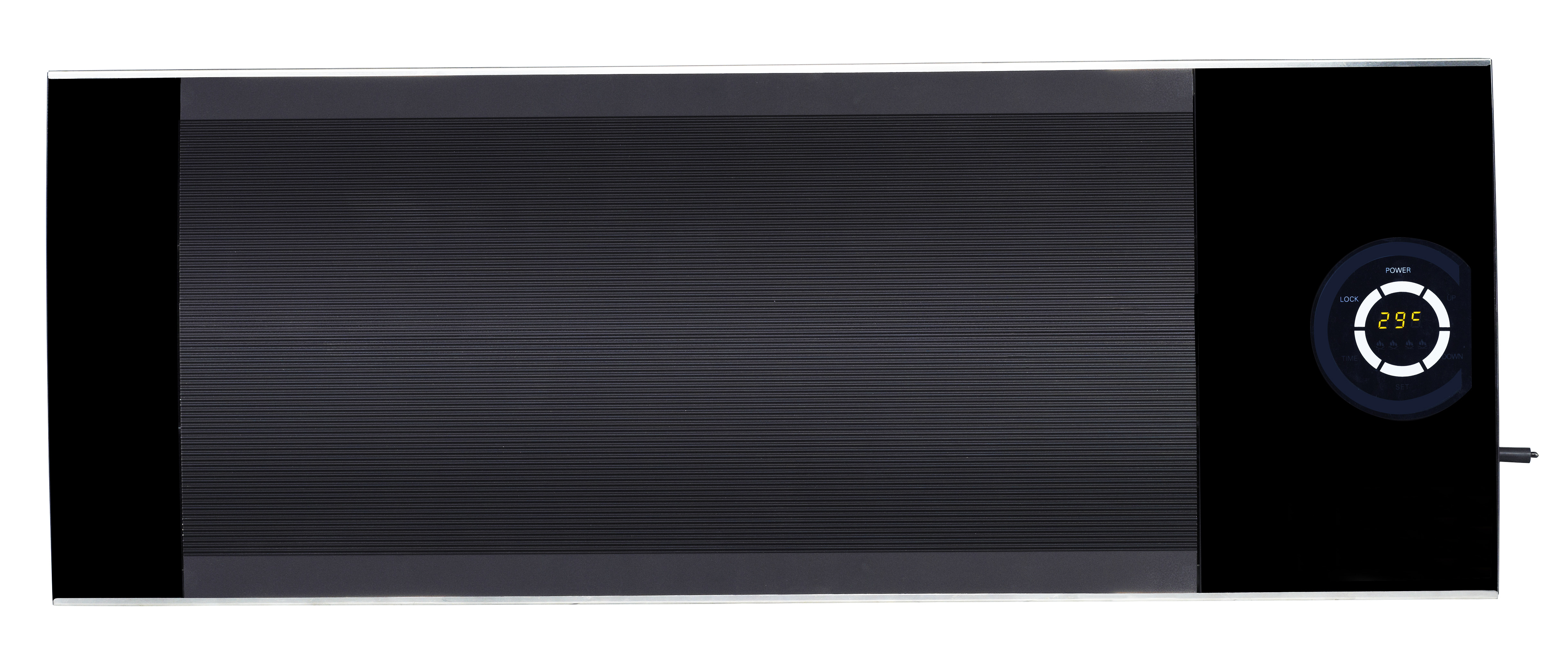 infrared heated glass panel