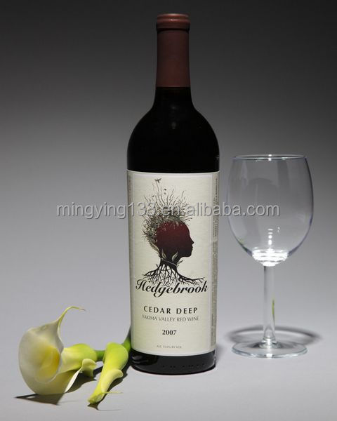 750ml high quality red wine glass wine bottles china factory
