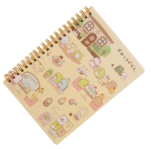cartoon coil notebook/diary agenda/pocket book/office school