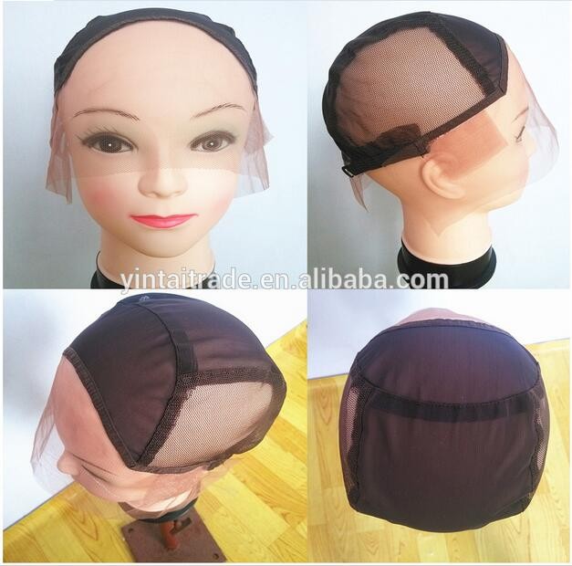 1ピースs/m/lブラウンユダヤ人かつらキャップ熱い販売ユダヤ人かつらキャップを作るためのかつらトップ品質織りキャップ 問屋・仕入れ・卸・卸売り