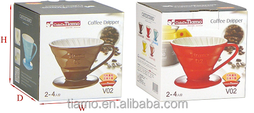 スパイラルリブ2-4cupsセラミックコーヒードリッパー仕入れ・メーカー・工場