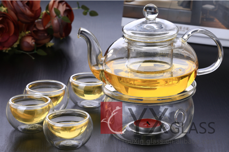 販売上の250ミリリットル2015茶のガラスポット! 透明な耐熱ティーポットとガラスのティーポット仕入れ・メーカー・工場