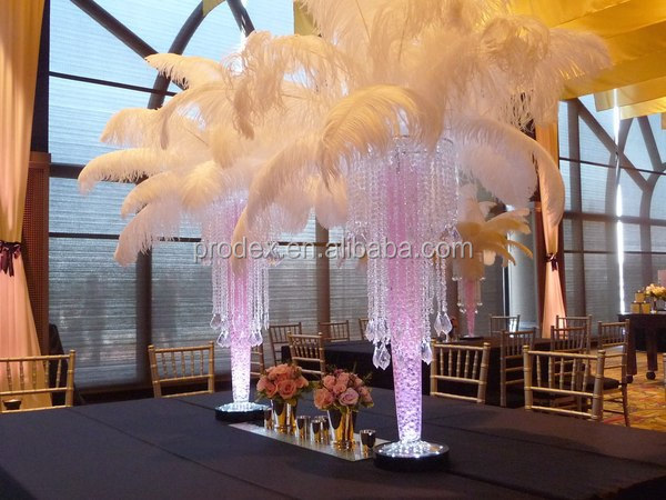 結婚式の装飾のパーティーの装飾、 白いダチョウの羽仕入れ・メーカー・工場
