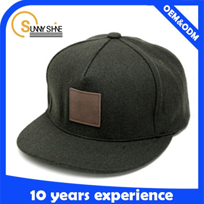 の男性迷彩柄スナップバック帽子広いつば100％ウールの帽子を感じた仕入れ・メーカー・工場
