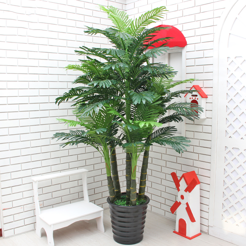 Artificial Silk Palm Tree Tropical Decor Plant Potted Indoor Outdoor