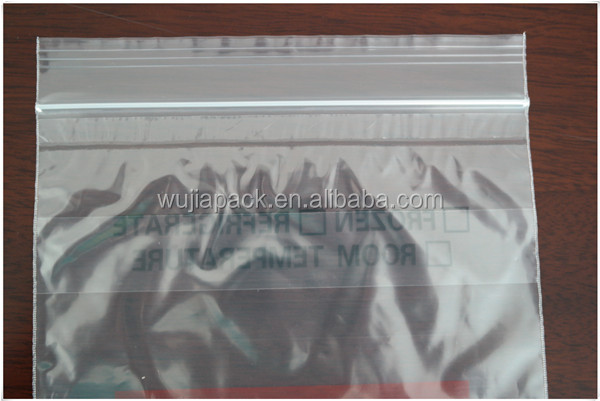 LDPE custom Biohazard specimen zipper bag