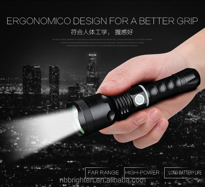 ストロボ付きled戦術的な懐中電灯、 最高の戦術的な懐中電灯、 最も明るい戦術的な充電式ledusb充電器と懐中電灯仕入れ・メーカー・工場