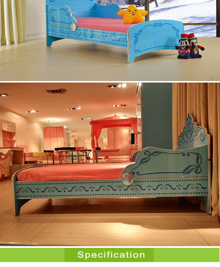 Ventas calientes azul cama niñas baratos muebles de dormitorio ...