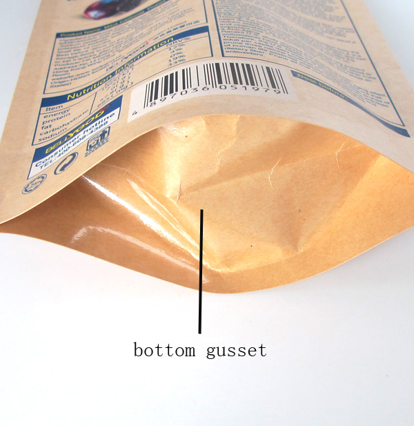 new design kraft paper poly lined bag for food,China HXWkraft paper