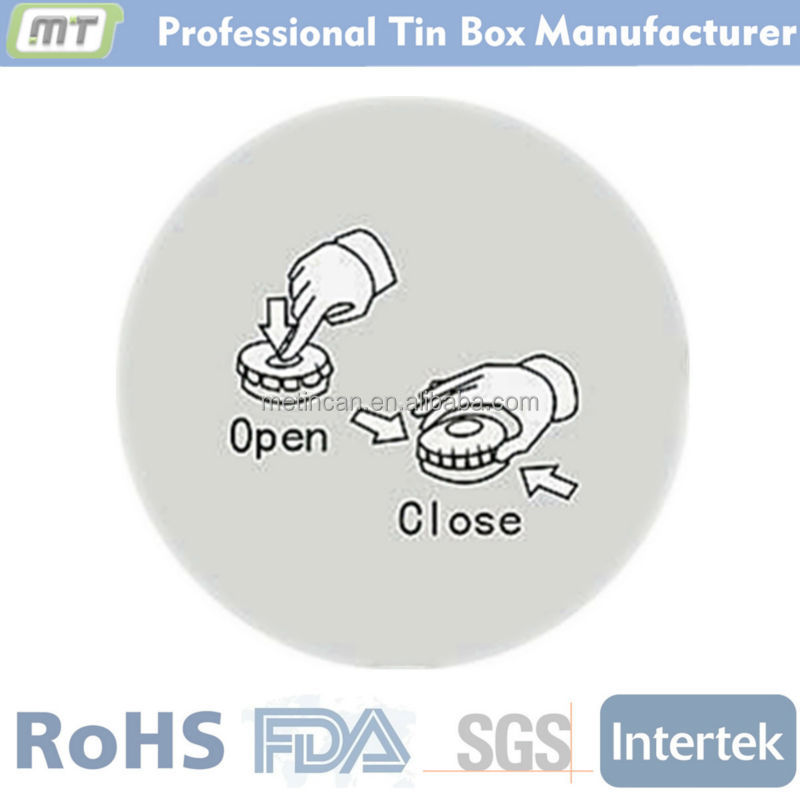 high quality small metal click clack mint tin box, mint tin
