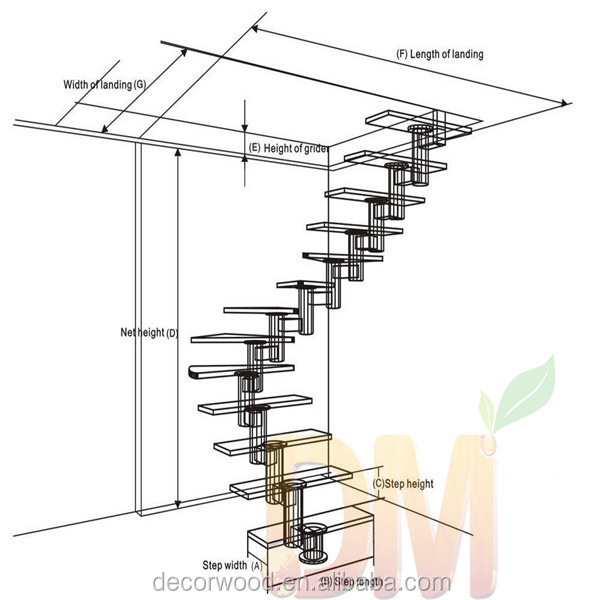 中国工場モダンな木製の螺旋状の階段手すり問屋・仕入れ・卸・卸売り