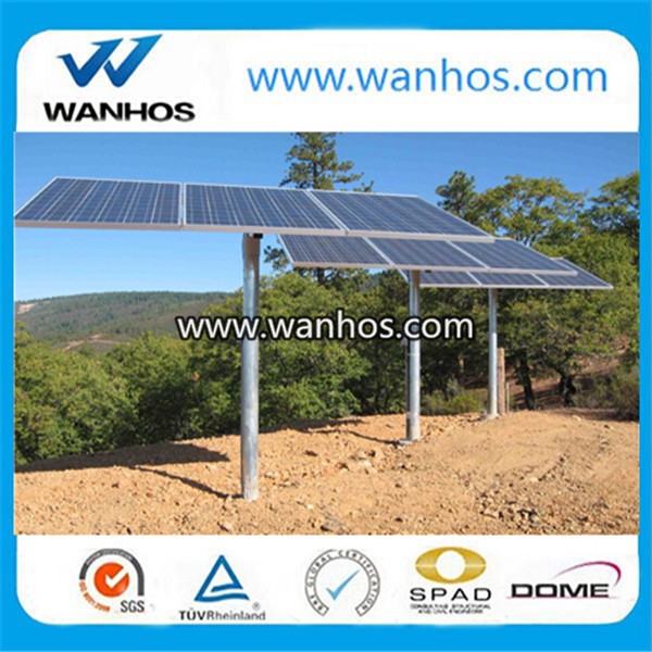 Estrutura do sistema de montagem de energia solar fotovoltaica usando âncora de aterramento