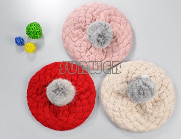 新しい秋冬のベビー帽子2014年柔らかく様式の子供の赤ちゃんのかぎ針編みのウールボンネット5400は帽子を編んだ問屋・仕入れ・卸・卸売り