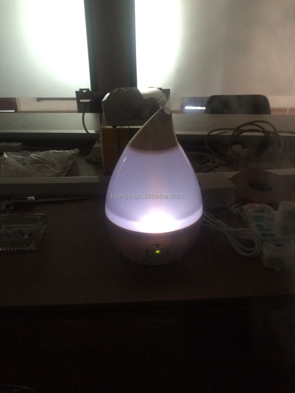 Water Drop Home Humidifiers 7colors Rainbow Night Light Ultrasonic
