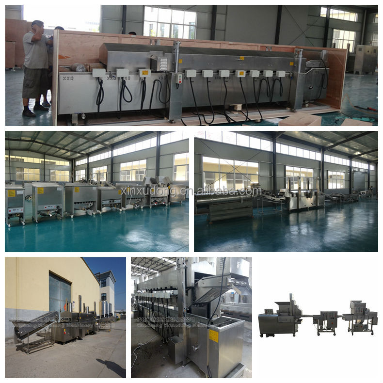 continuous snack frying machine