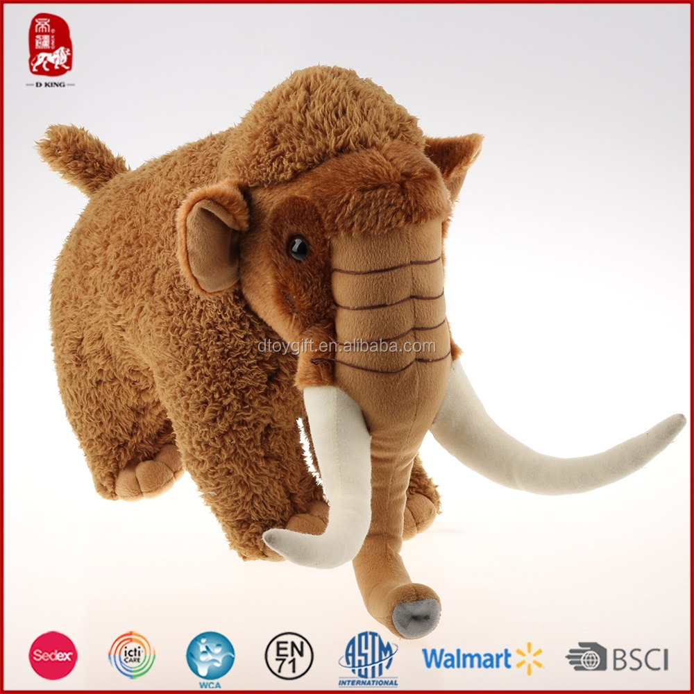 large realistic plush elephant stuffed toy