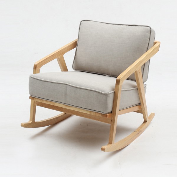 北ヨーロッパスタイルのラウンジチェア杖竹ロッキング椅子仕入れ・メーカー・工場