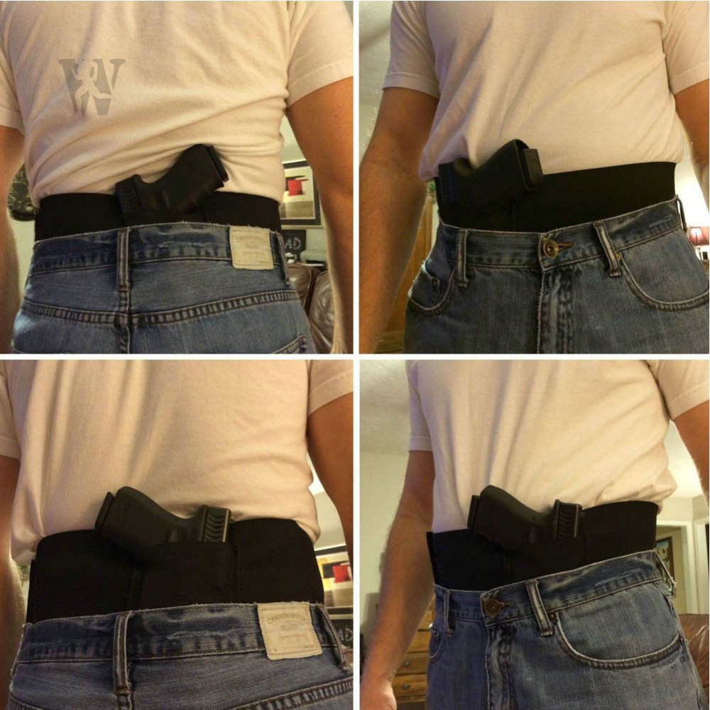 Custom Tactical Gun Holster Concealed Carry Elastic Waistband Pistol