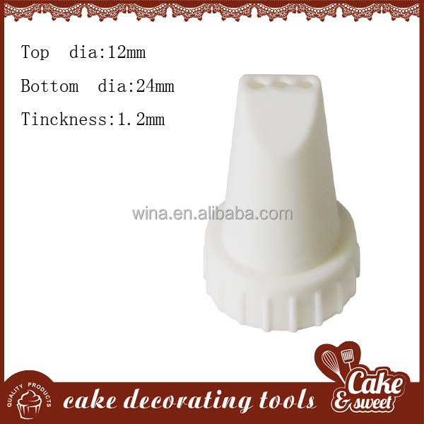 Plastic cake nozzle/tip,icing cake decoration